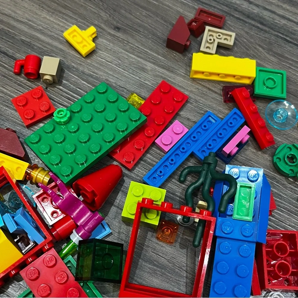 Lot Of Bright Colored Lego Pieces From Different Sets 8.6 Ounces